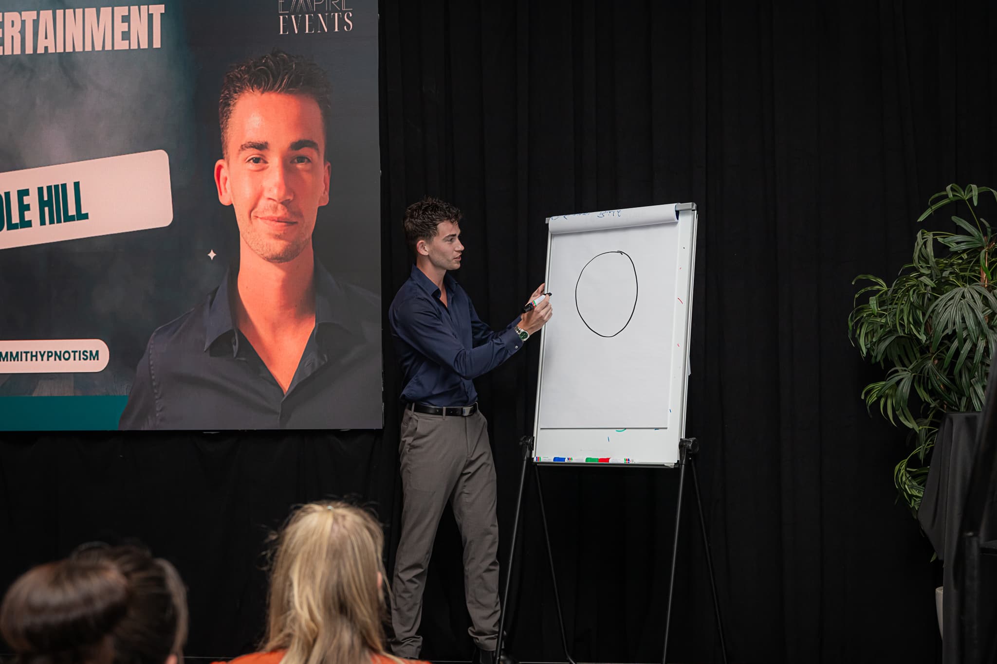 Ole Hill teaching at whiteboard